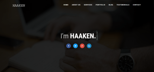 HAAKEN – Personal Portfolio PHP Full Functional Application